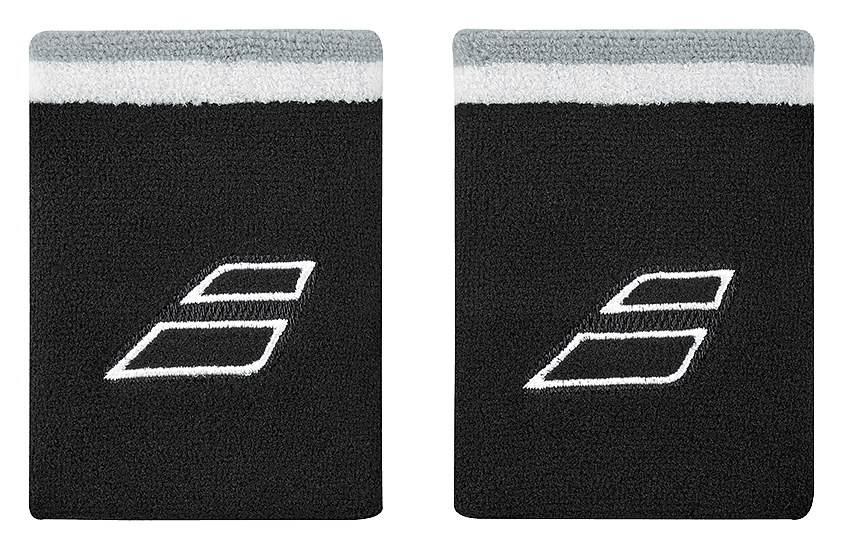 Terry Jumbo Wristband X 2 - Negro