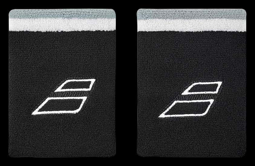 Terry Jumbo Wristband X 2 - Negro