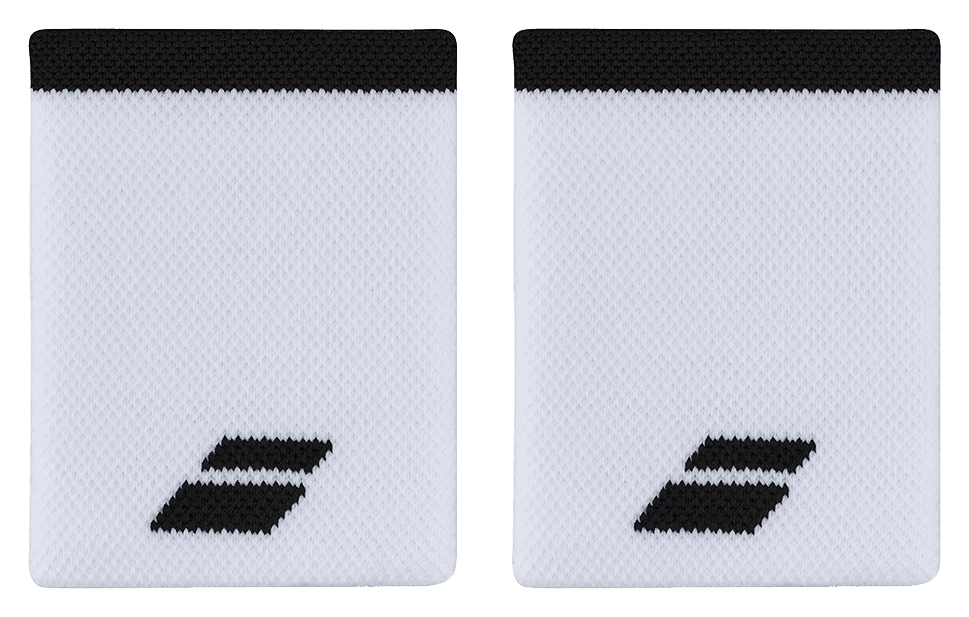 Logo Jumbo Wristband - Bco Ngro