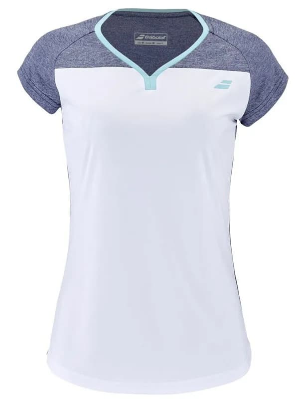 Remera Dama Play Blanco Azul