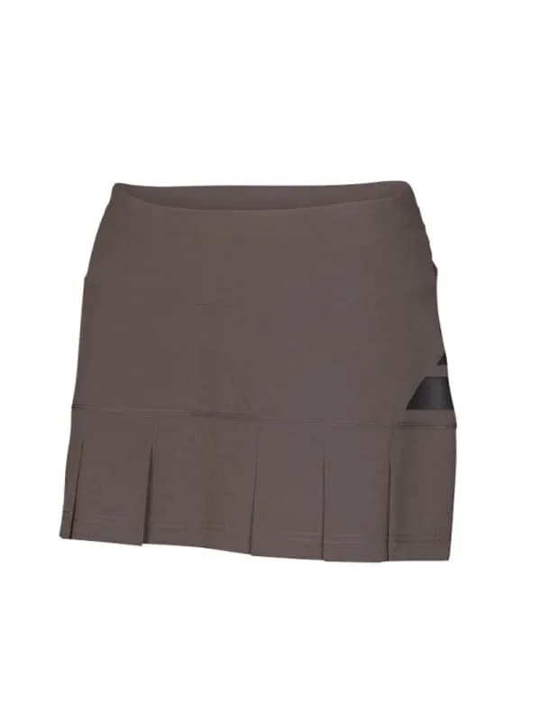 Pollera Con Calza Tableada Niña Gris