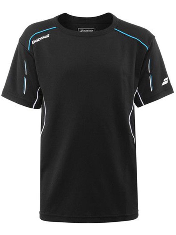 Tshirt Match Core Boy Negra Babolat Uruguay